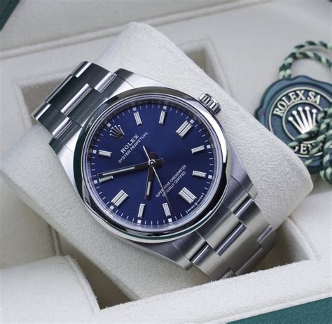 rolex oyster 36mm blue|Rolex Oyster perpetual 36 thickness.